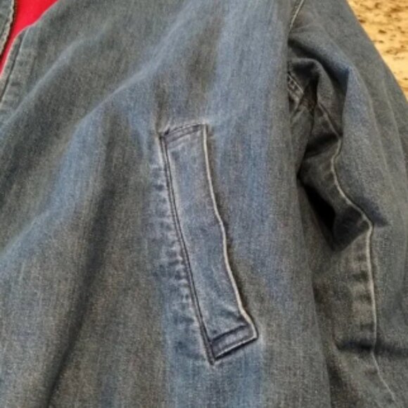 Polo Ralph Lauren Harrington Denim Jacket Vintage Size XL - Picture 4 of 10